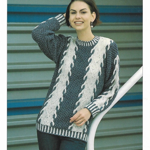 Ladies Shawl Collar Sweater Knitting 