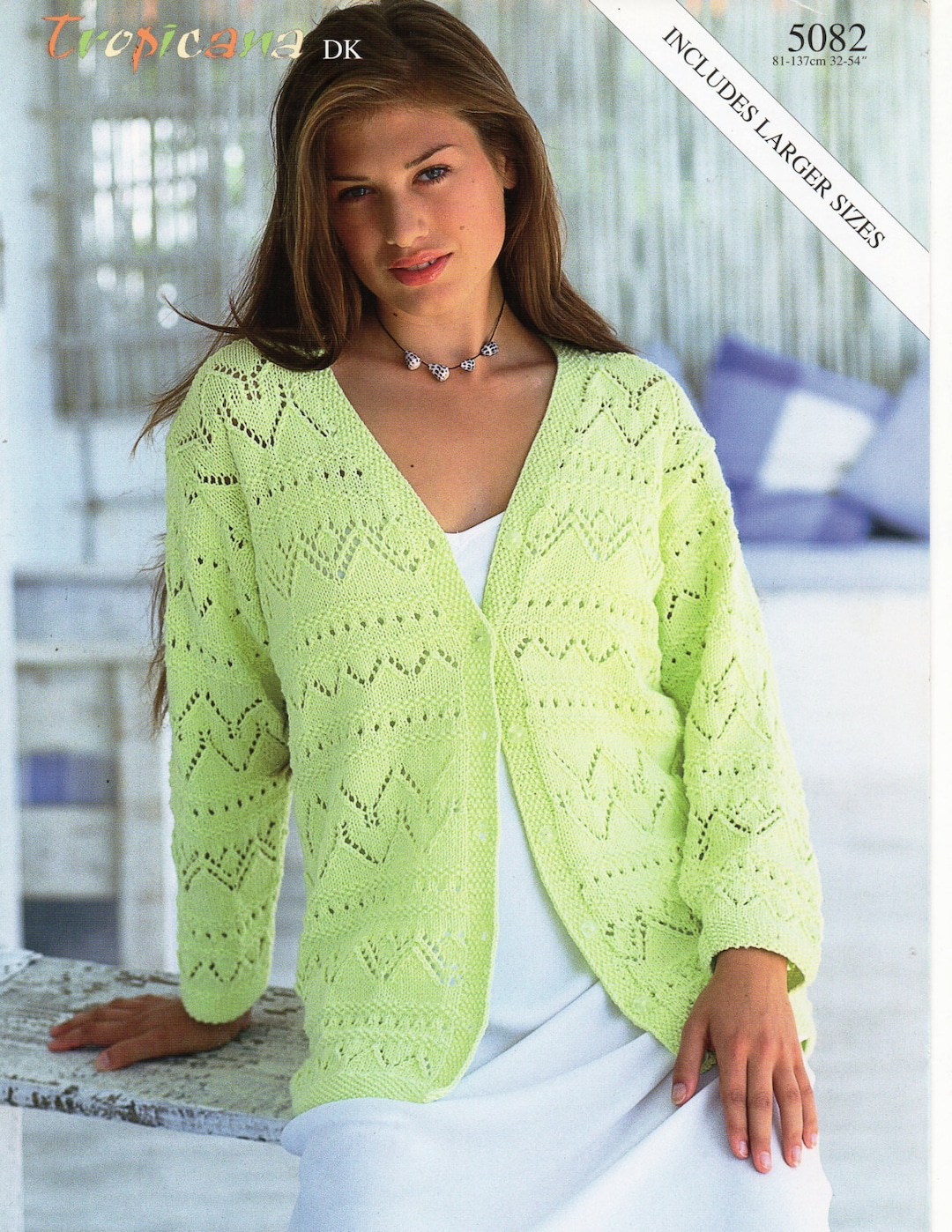 Womens Cardigan Knitting Pattern Pdf Ladies Lacy Jacket Summer