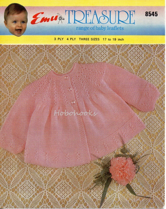 Baby matinee jacket knitting pattern hotsell