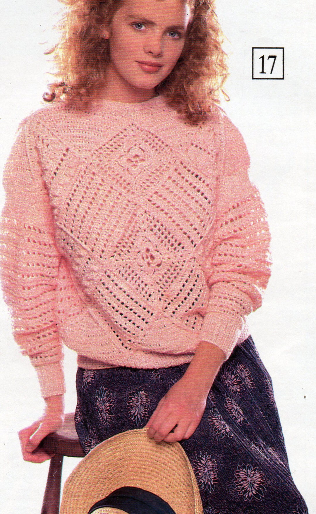 Womens Crochet Motif Sweater Crochet Pattern Pdf Ladies Crochet Jumper ...