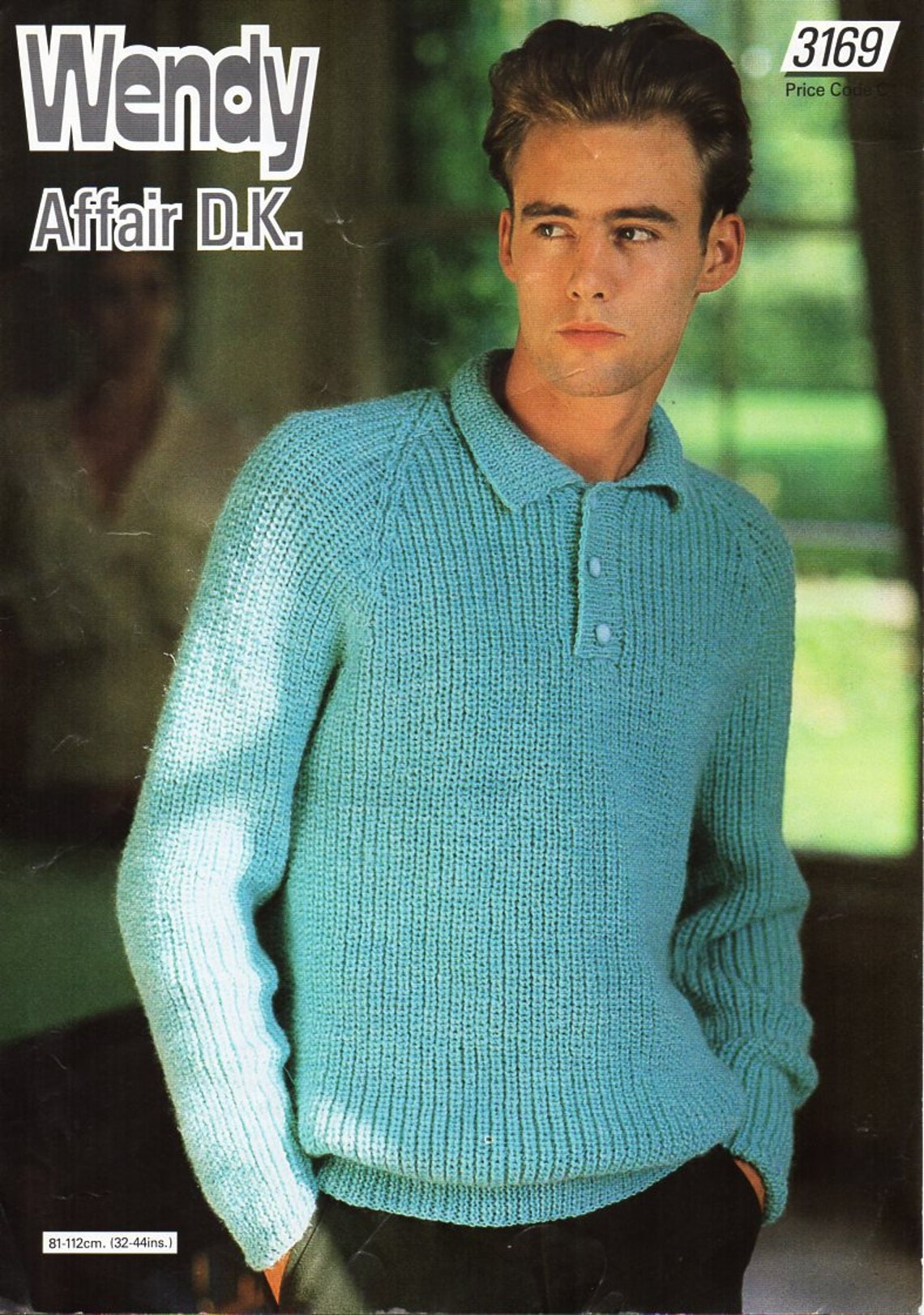 Vintage Mens Fishermans Rib Sweater Knitting Pattern Pdf Mans Etsy UK