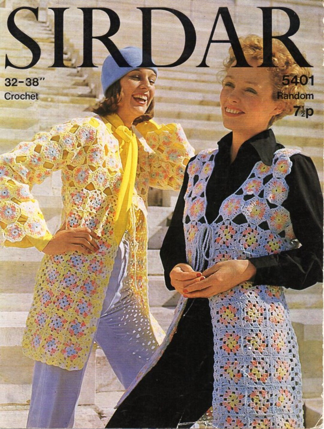 Vintage Womens Crochet Coat Waistcoat CROCHET PATTERN Pdf - Etsy Canada
