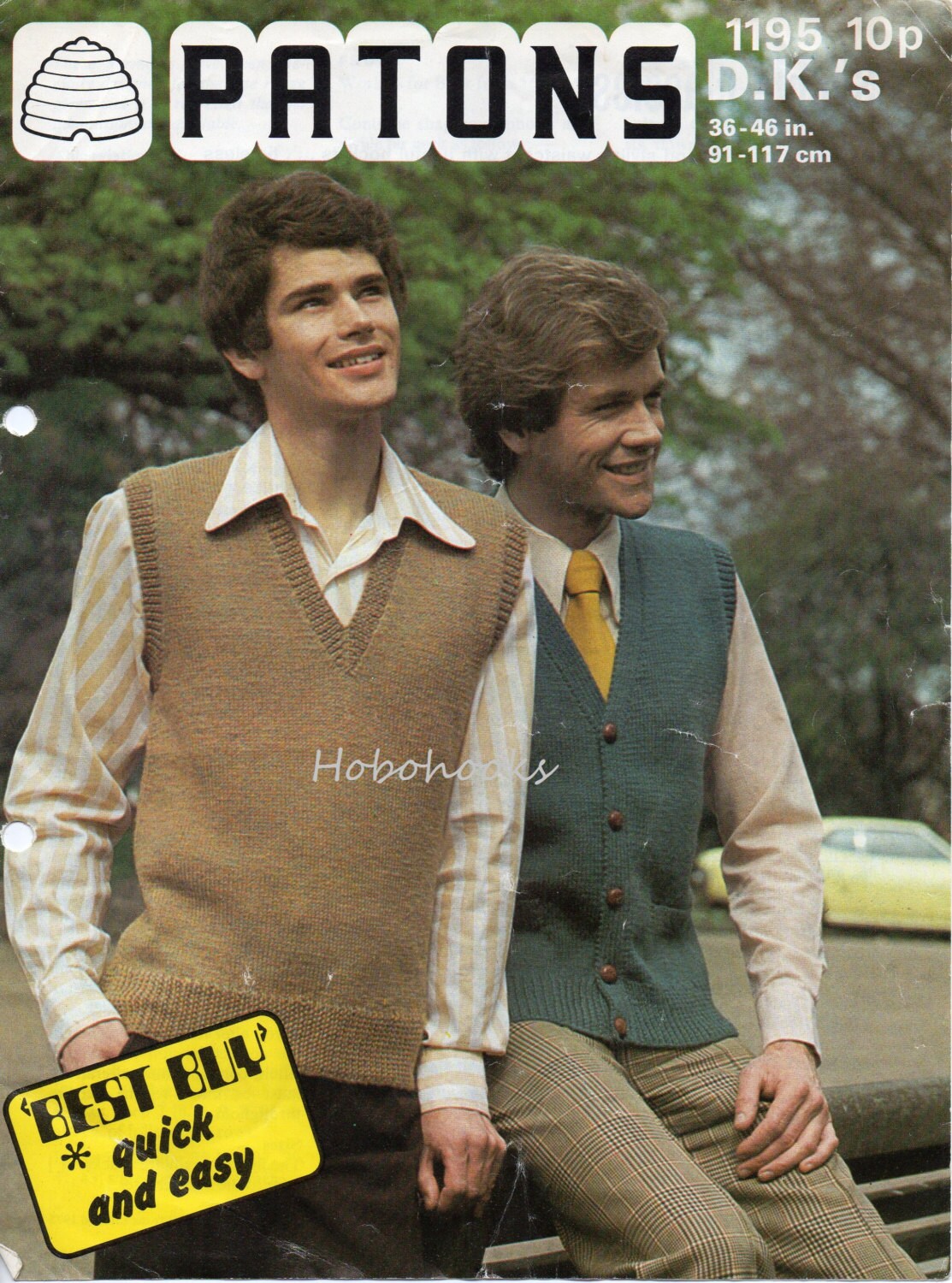 mens slipover waistcoat knitting pattern pdf mans sleeveless sweater vest pullover 36-46 inch DK light worsted 8ply pdf instant download