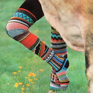 Womens CROCHET PATTERN womens crochet socks pattern multi coloured long socks retro socks ladies socks 4 Ply socks pdf instant download image 1