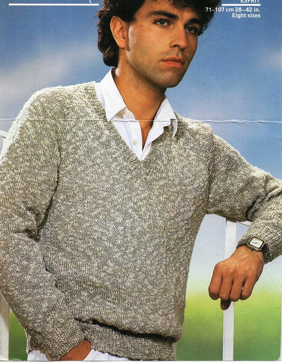 Mens Classic Sweater Knitting Pattern 