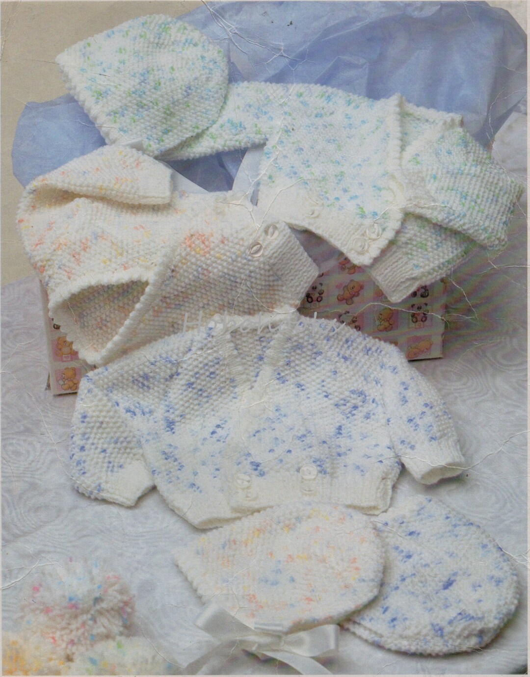 Knitting Pattern James C Brett JB234 Baby DK Cardigan & Hat Knitting Pattern James C Brett JB234 Baby DK Cardigan & Hat