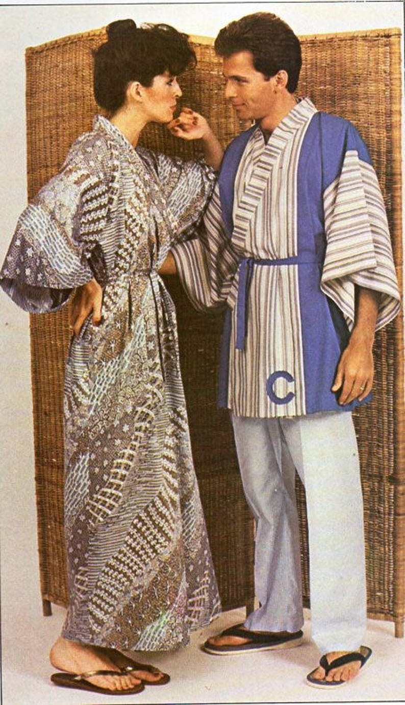 Kimono Sewing Pattern PDF Womens & Mens Kimonos Chart Pattern | Etsy UK