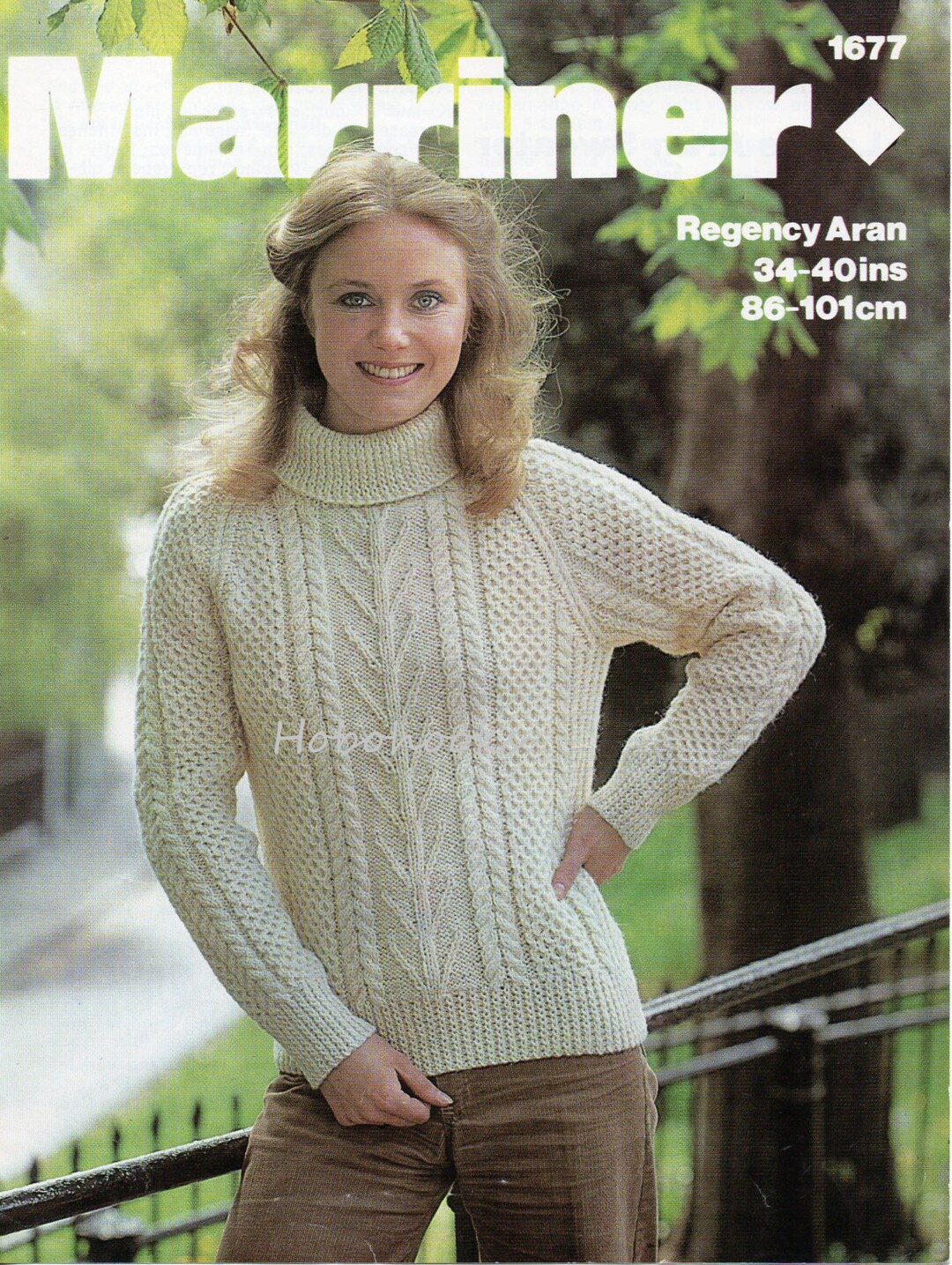 Aran sweater shop pattern free