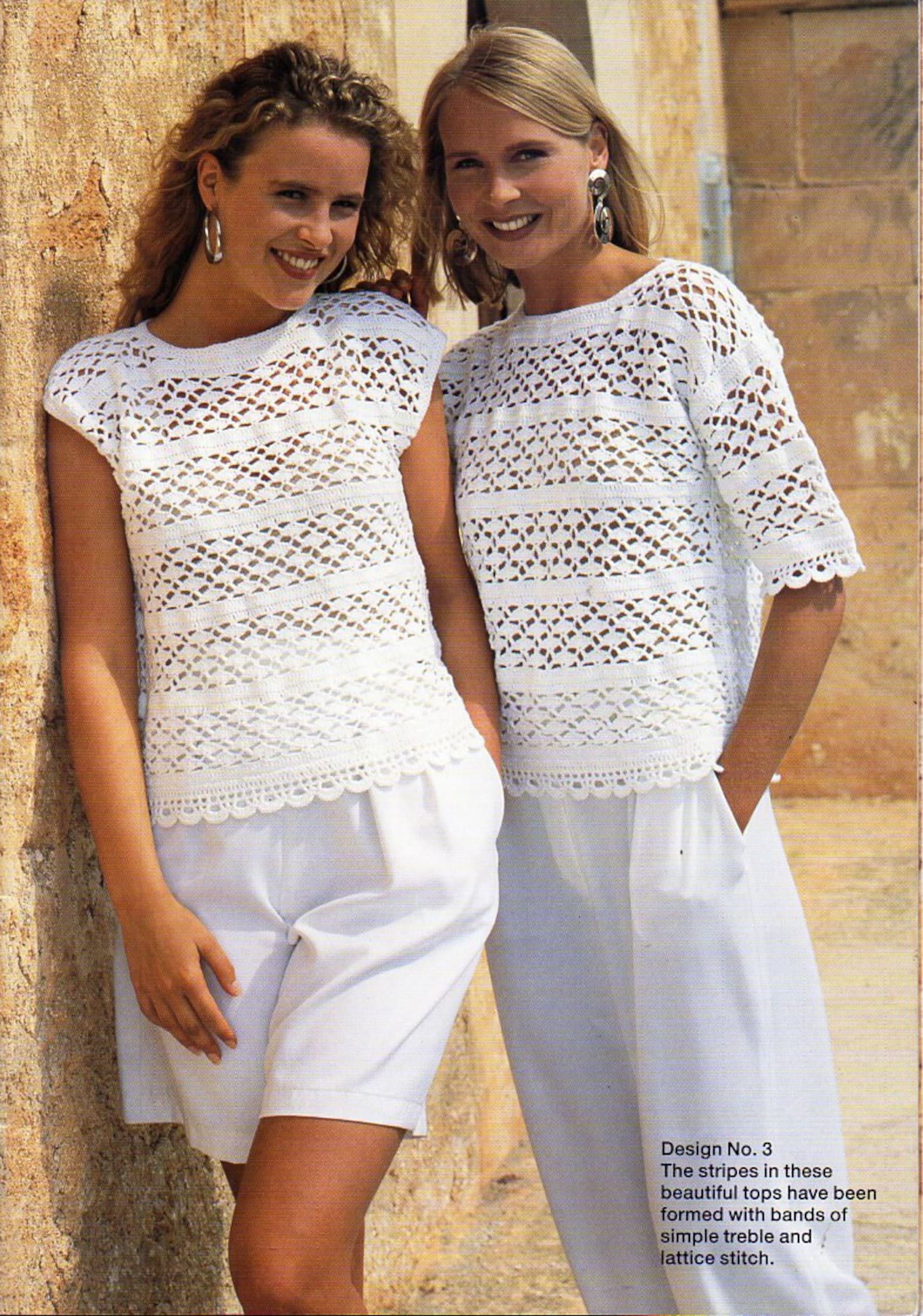 14+ Crocheted Tops For Women Womens crochet tops crochet pattern crocheted sweater blouse - Etsy México