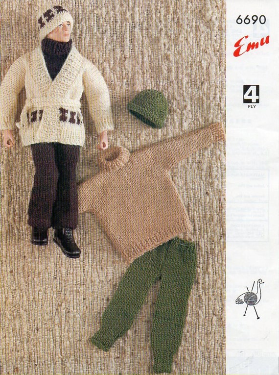 Knitted man doll 2025