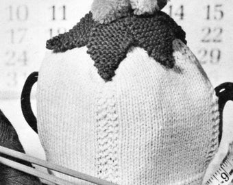 orange / lemon tea cosy cozy knitting pattern PDF tea cosy tea cozy cosies cozies DK light worsted 8ply pdf instant download