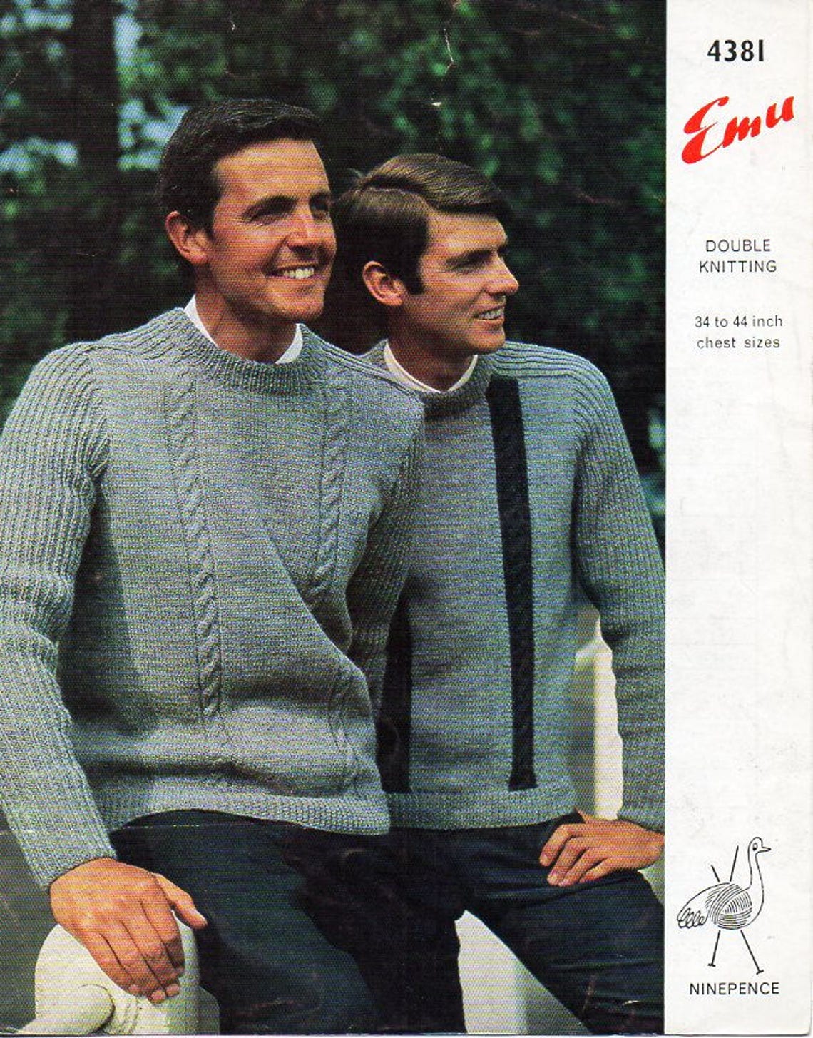 Mens Sweater Knitting Pattern Pdf DK Mens Saddle Shoulder Etsy