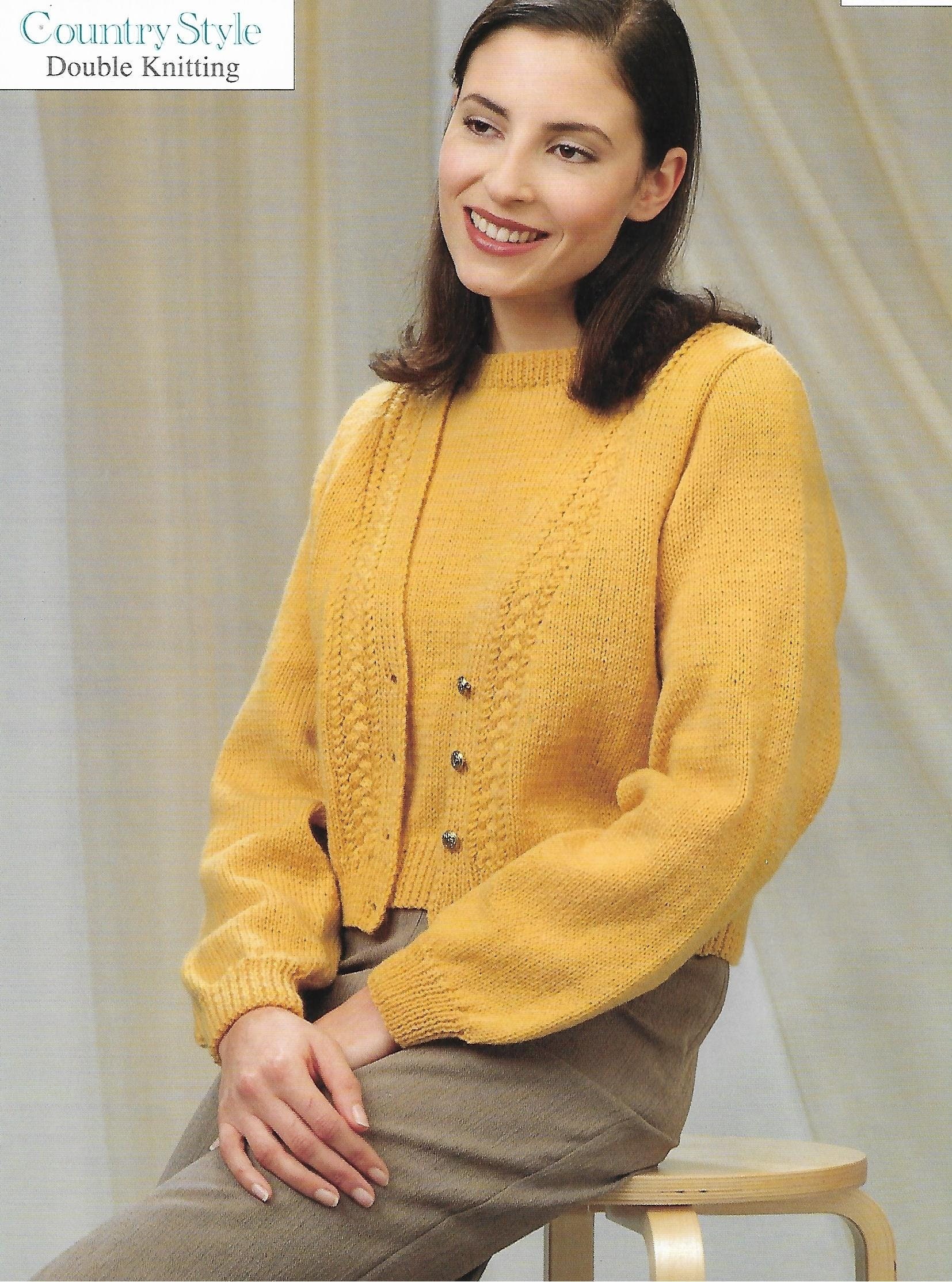 Womens Twinset Knitting Pattern Pdf Ladies Cardigan Sweater - Etsy