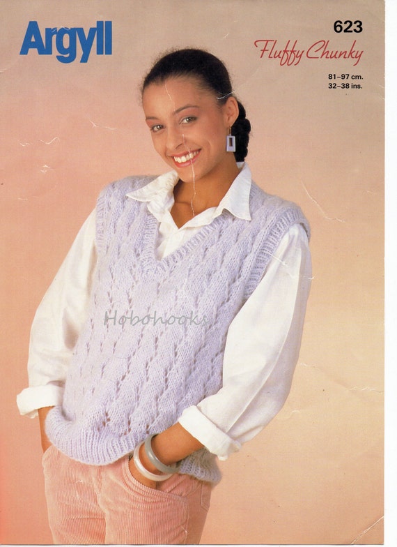 chunky slipover knitting pattern