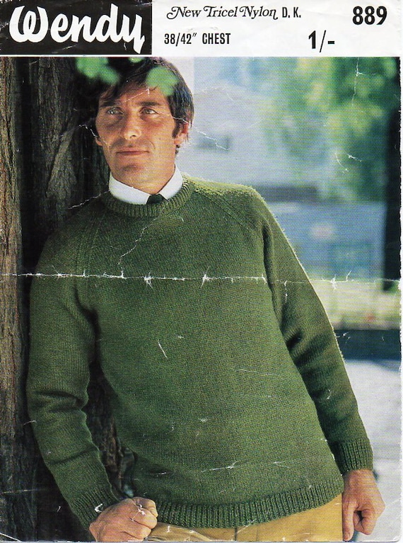 Mens knitting pattern pdf download mens sweater knitting | Etsy