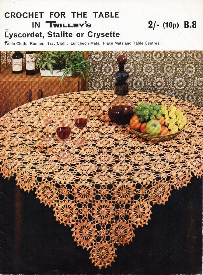 Vintage 70 S Round Table Cover Thread Crochet Pdf Crochet Pattern Instant Download Tablecloth Crochet Pattern Sewing Fiber Crochet Deshpandefoundationindia Org