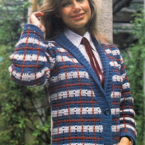 womens crochet jacket crochet pattern pdf ladies crochet cardigan 32-42&quot; DK light worsted 8ply pdf instant download