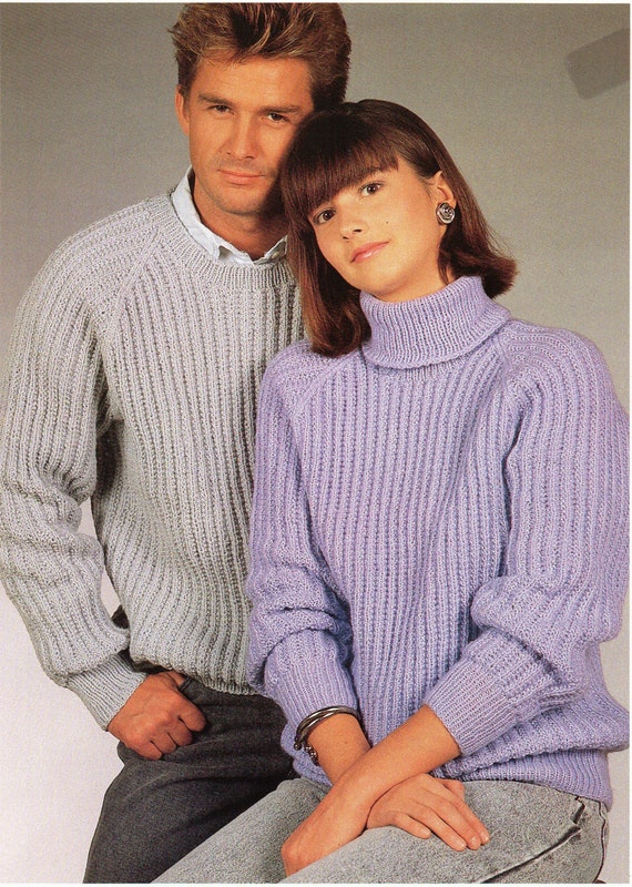 Ribbed Unisex Jumper Knitting Pattern