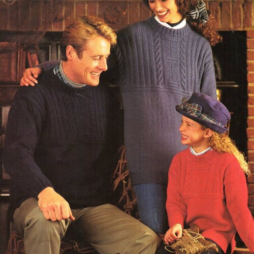 Womens Mens Childrens Guernsey Sweater 