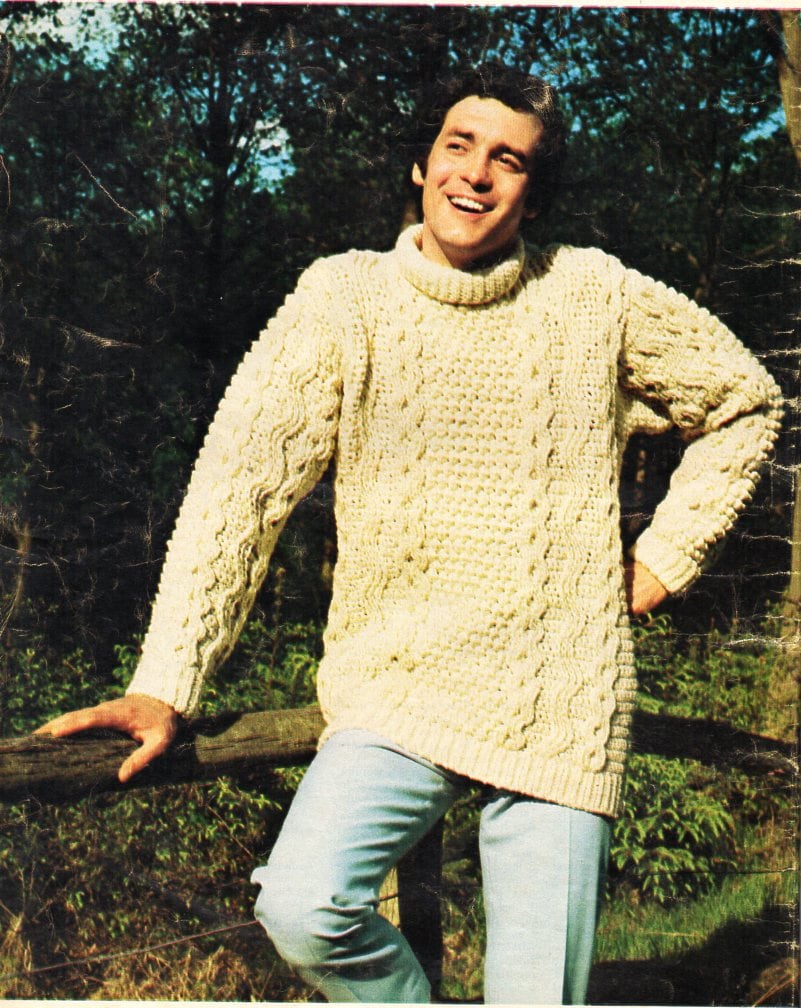 Mens Crochet Sweater Pattern CROCHET PATTERN Pdf Download Mens Crochet Aran Style Jumper Pattern 40 44 Aran Worsted 10ply Instant Download Etsy