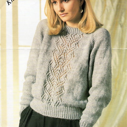 Womens Sweater Knitting Pattern Pdf 