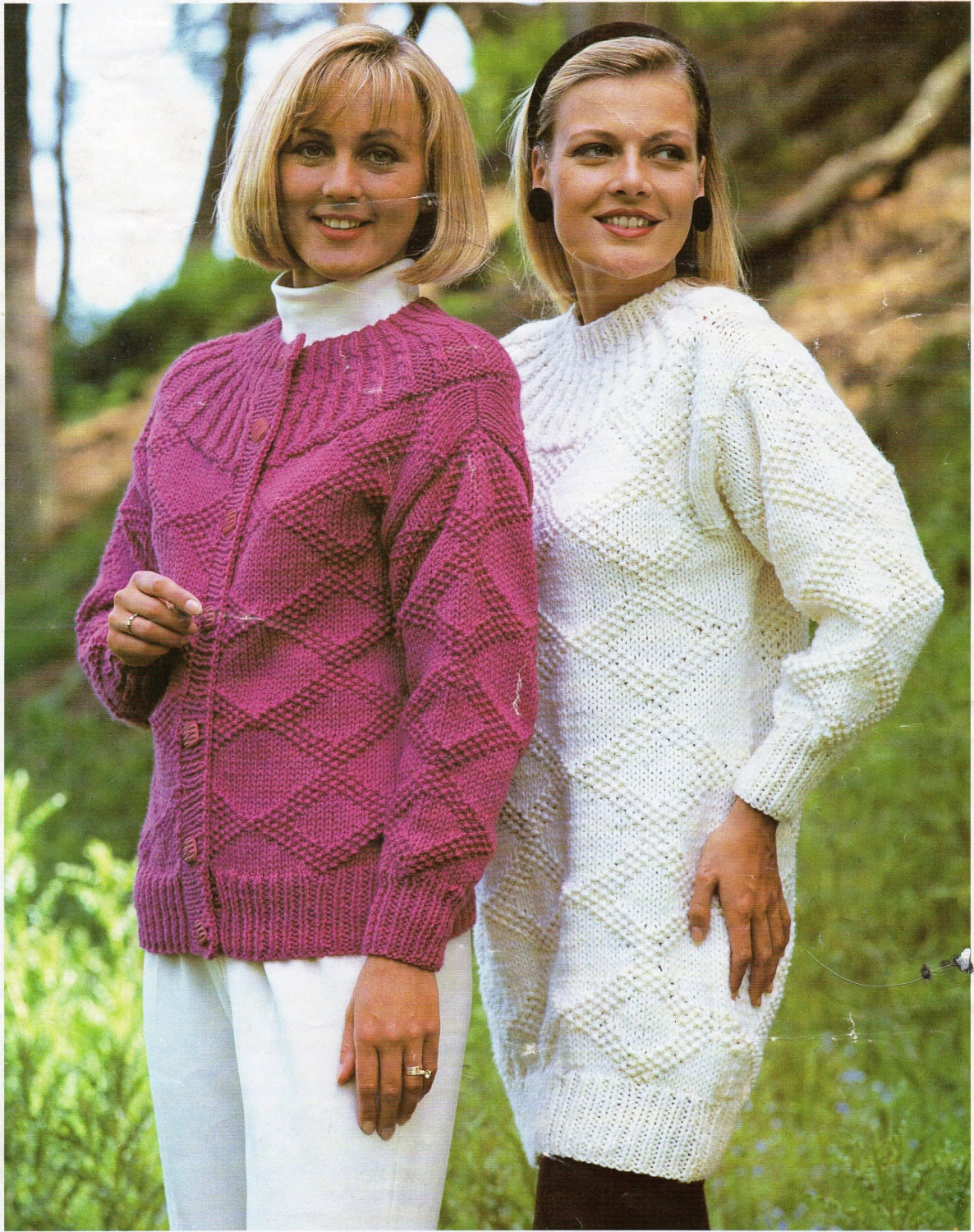 Womens Chunky Cardigan Sweater Knitting Pattern Pdf Ladies - Etsy