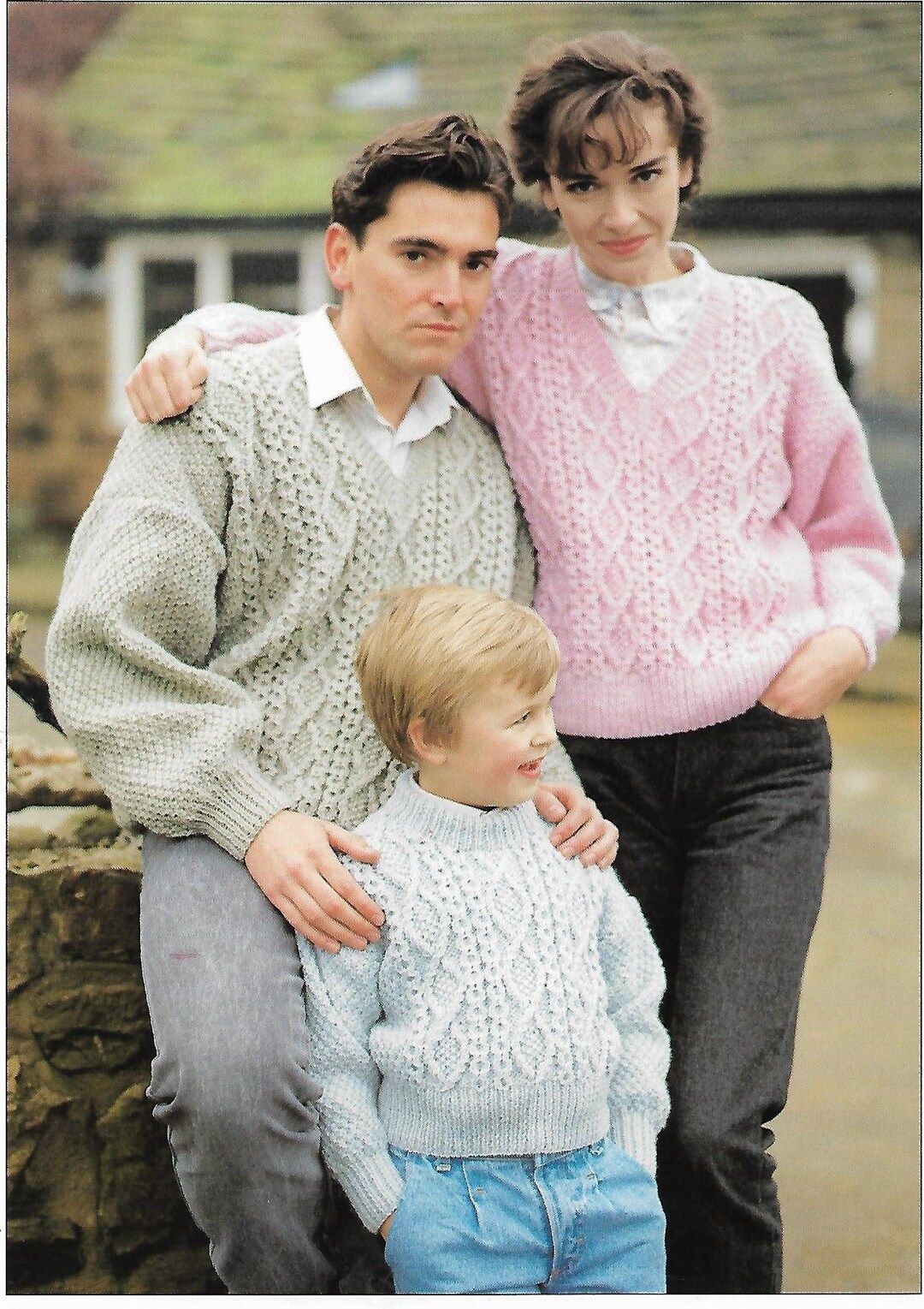 Aran Sweater Knitting Pattern Pdf Womens Mens Childrens Cable Jumper 24 ...
