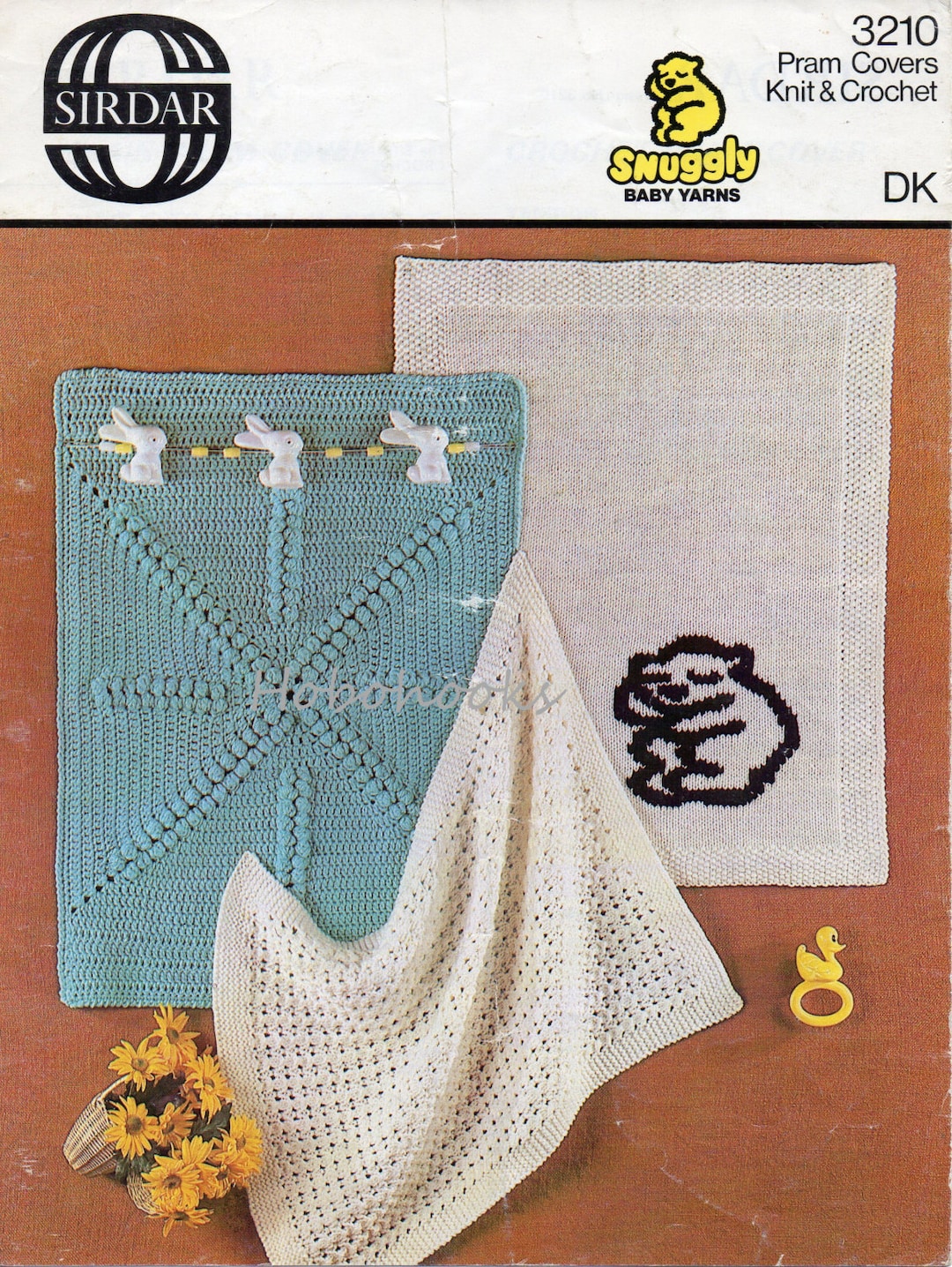 Vintage Baby Blanket Knitting & Crochet Pattern Pdf Crochet Blanket Knitted Blanket Pram Cover