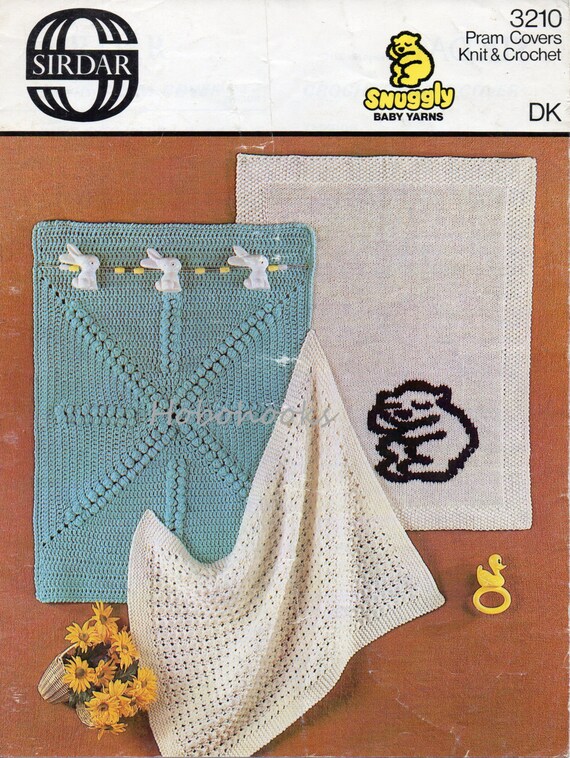 Vintage Baby Blanket Knitting & Crochet Pattern Pdf Crochet Etsy