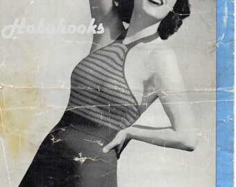 Vintage 1940s Swimsuit Knitting Pattern 32-34" (PDF Download)