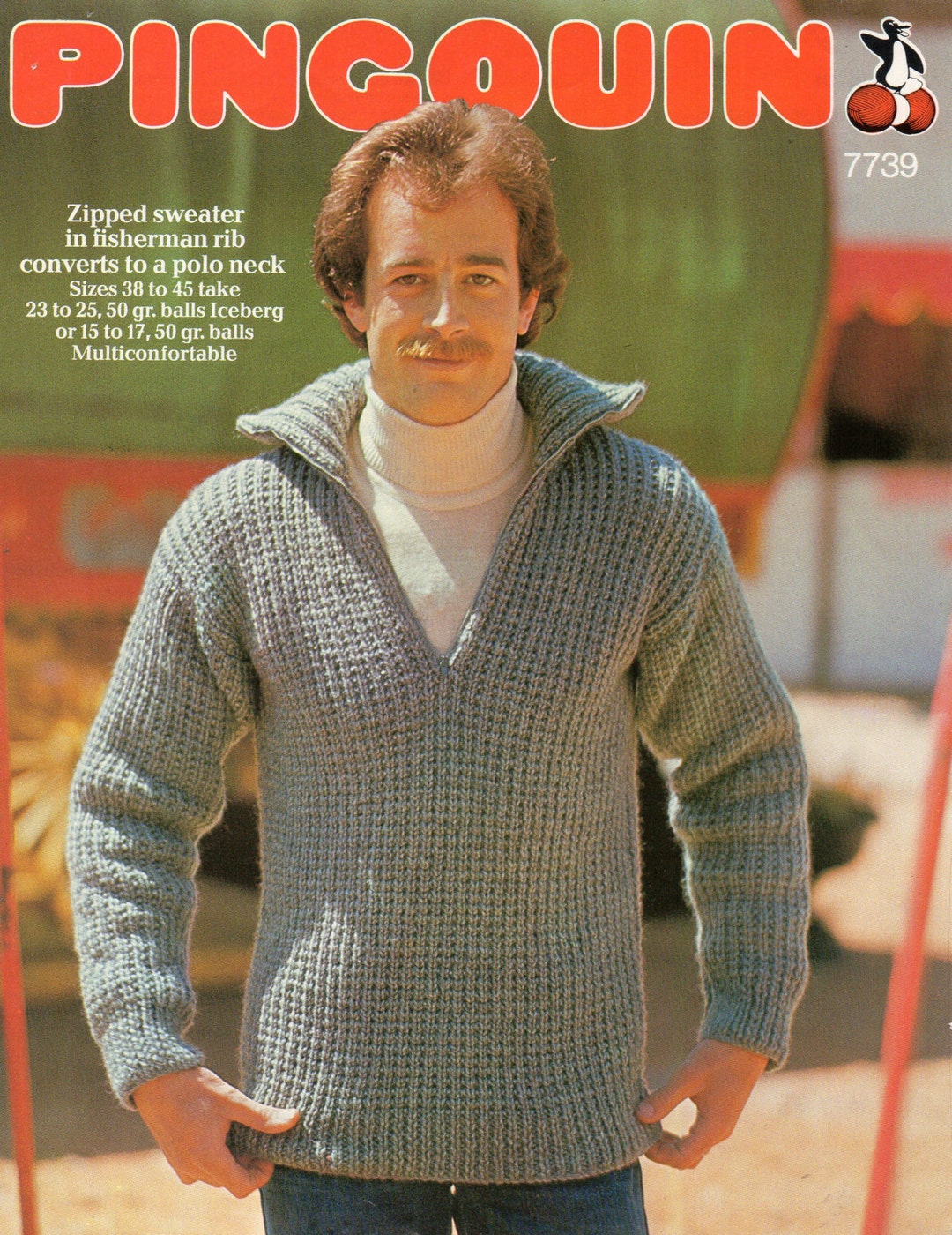 Vintage Knitted Zip Hoodie - Etsy