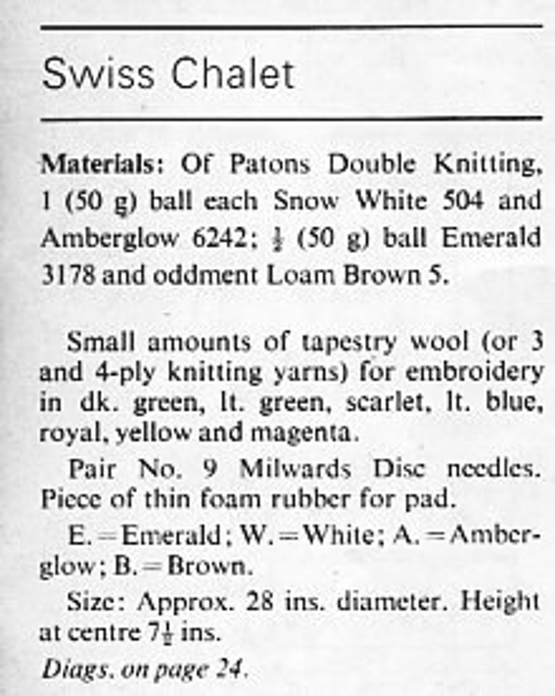 Vintage Cottage Tea Cosy Cozy Knitting Pattern PDF Swiss Etsy UK