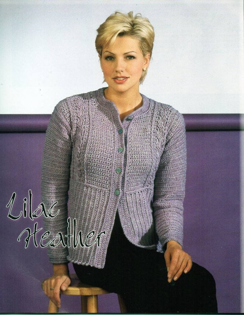 Womens Crochet Cardigan Pattern CROCHET PATTERN Pdf Ladies Etsy UK