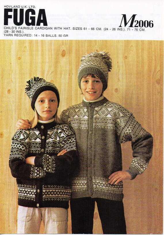 Childrens fair isle cardigans deals