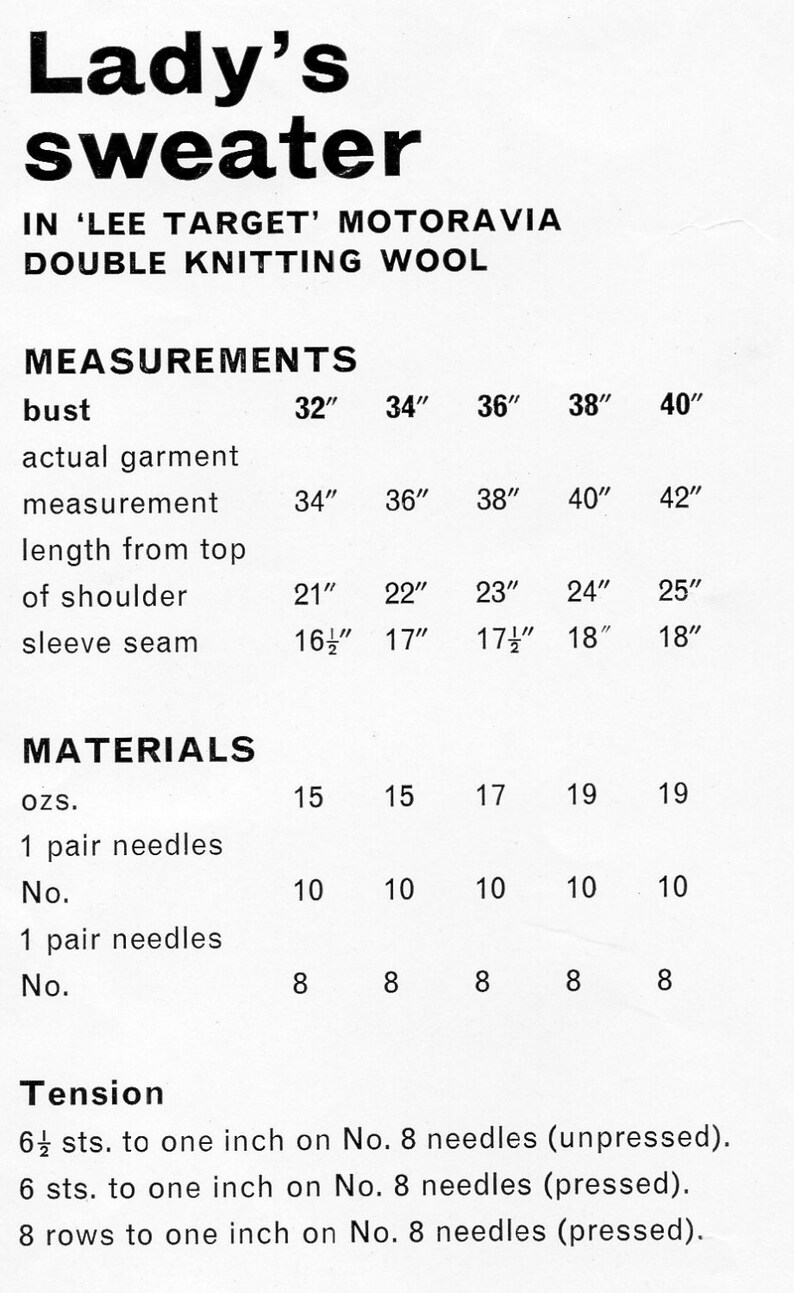 vintage womens polo neck sweater knitting pattern pdf ladies ribbed long jumper roll neck 32-40 DK 8ply light worsted PDF instant download