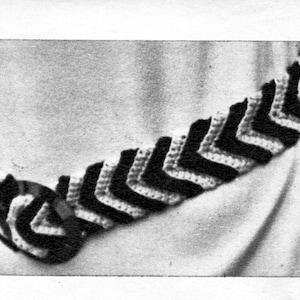 Vintage womens crochet belt pattern CROCHET PATTERN pdf ladies retro crochet belt 1970s 24-32&quot; waist DK light worsted 8ply Instant Download