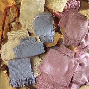 mens / womens / childrens . balaclavas . polo insert . scarf . knitting pattern pdf DK & 4ply accessories Child-adult DK 4ply 8ply Download