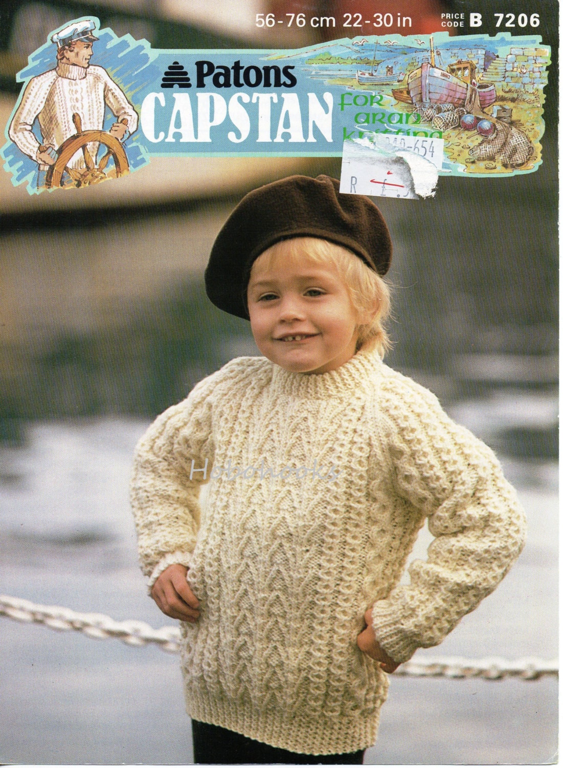 Childrens Aran Sweater Knitting Pattern Pdf Round Neck Cable Jumper 22 ...