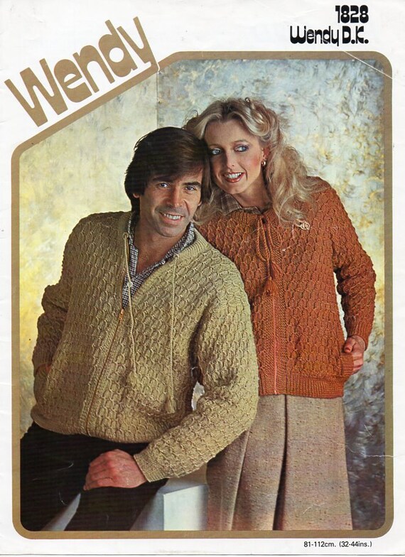 Womens / mens zipper jacket knitting pattern pdf DK ladies Etsy