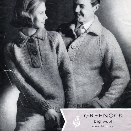 Womens Polo Shirt Knitting Pattern Pdf Ladies Fishermans Rib Etsy UK