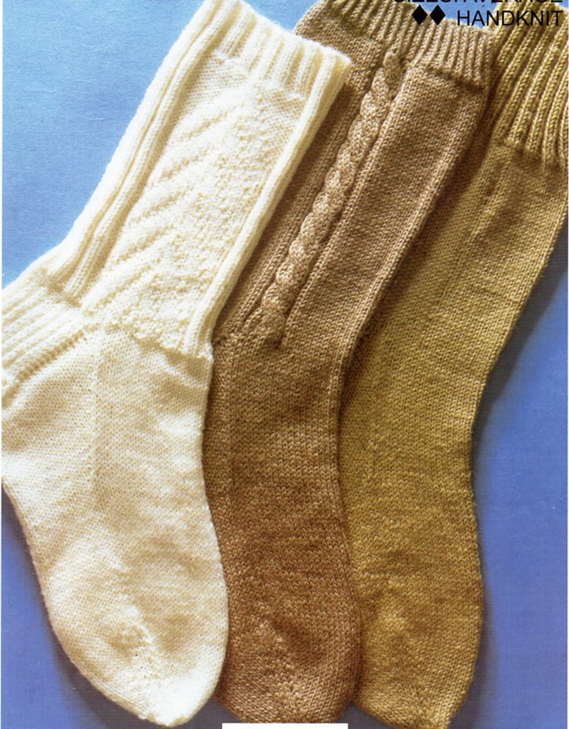 Mens socks knitting pattern pdf gents socks 4 needles dpns Etsy