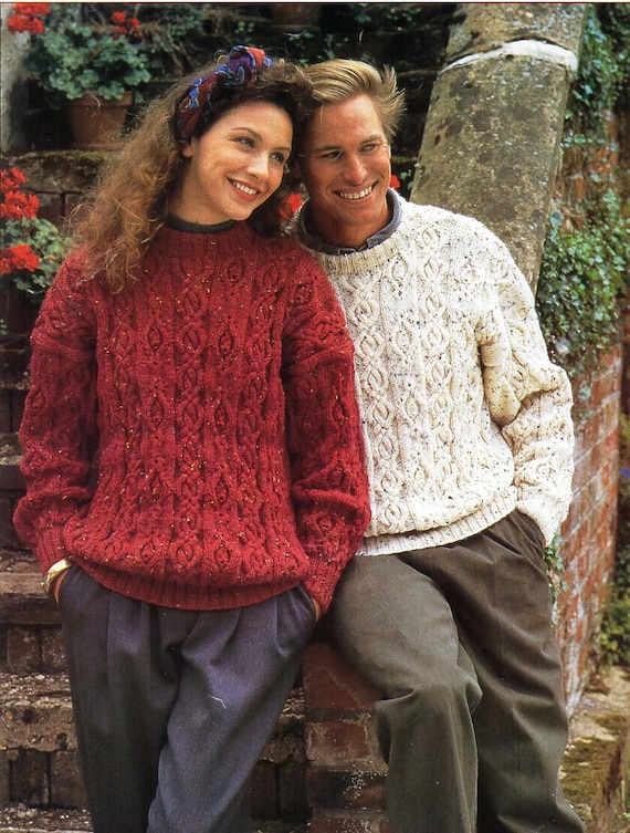 Mens aran jumper pattern hot sale
