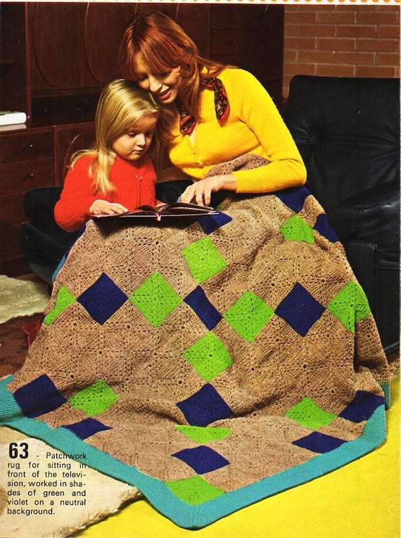 Vintage Crochet Blanket Crochet Pattern Pdf Crochet Afghan Throw