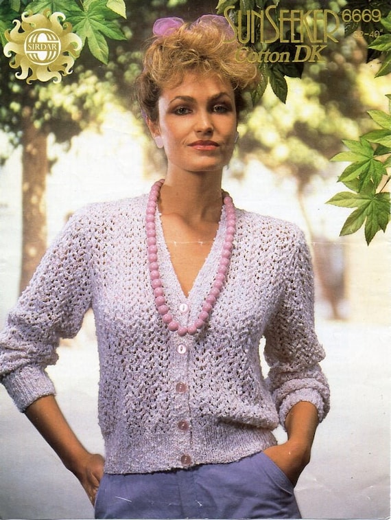 Cotton top cardigan ladies