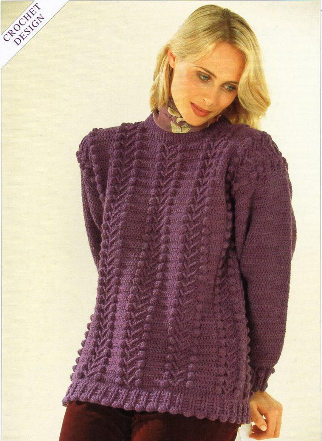 Womens Crochet Sweater Pattern CROCHET PATTERN Pdf Ladies Crochet ...