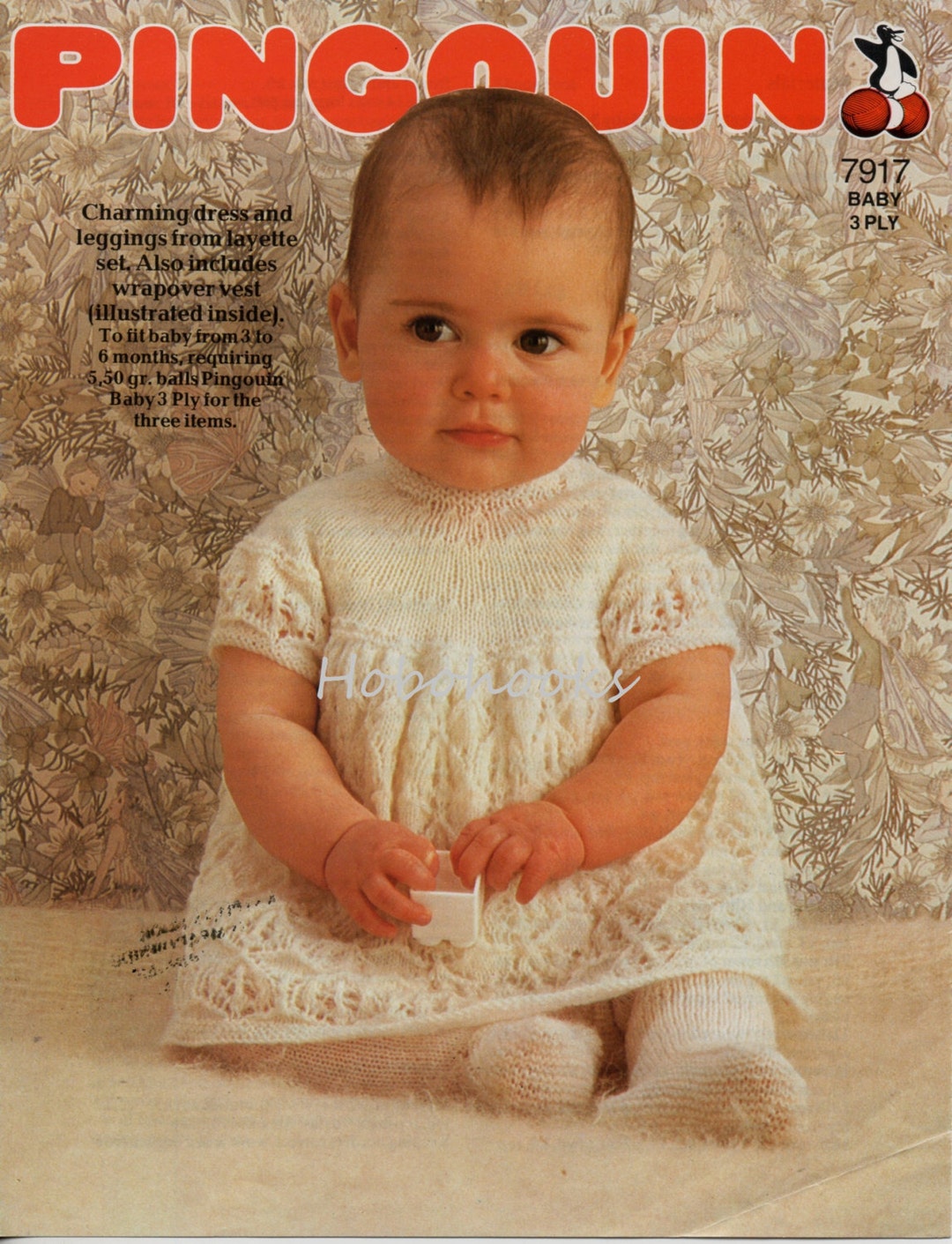 Baby Dress and Tights Knitting Pattern Pdf Baby Girls Dress Tights Wrapover Vest 36 Months 3ply
