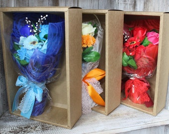 SOAP FLOWER BOUQUETS  Ideal Birthday, Wedding Favour, Mother's Day, Christmas Gift