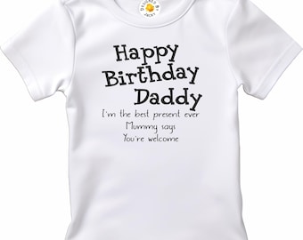 Happy Birthday Daddy Baby & Toddler T‑Shirt – Funny Birthday Outfit