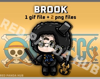 Chibidi - One Piece - Brook (1 gif and 2 png)