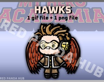 Chibidi - MHA - Hawks (1 gif and 1 png)